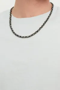 Trendyol Black-Grey 2 Color Steel Necklace Bijouterie Necklace #4865228