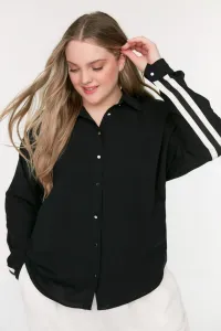 Trendyol Curve Plus Size Shirt - Black - Relaxed fit #4798686