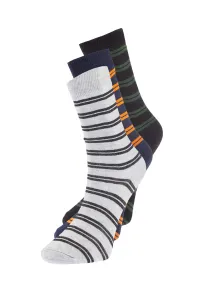 Trendyol Multicolored Men's 3-Pack Crewneck Socks