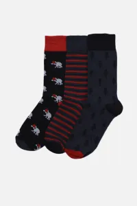 Trendyol Multicolor Men's 3-Pack Socks Christmas Theme