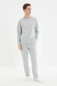 Trendyol Gray Men's Regular Fit Pajamas Set #4321079