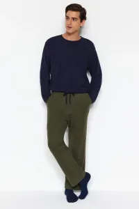 Trendyol Men's Khaki Comfortable Fit and Woven Pajama Bottoms