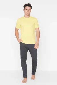 Trendyol Yellow Men's Knitted Pajamas Set #752280
