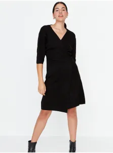 Mikinové a svetrové šaty pre ženy Trendyol - čierna #5059843