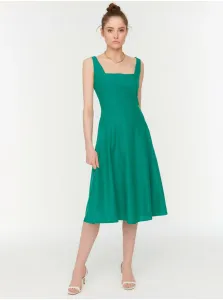 Šaty do práce pre ženy Trendyol - zelená #4781415