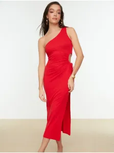 Červené šaty s priestrihom Trendyol #670600