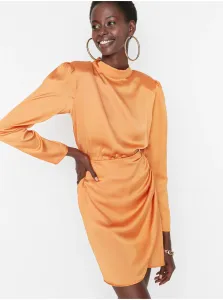 Spoločenské šaty pre ženy Trendyol - oranžová #623581