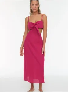 Trendyol Fuchsia Šnurovacie šnurovacie detailné plážové šaty #670672