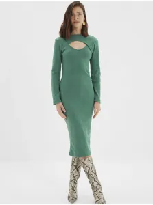 Zelené púzdrové svetrové šaty Trendyol #670670