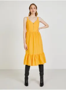 Šaty na denné nosenie pre ženy Trendyol - žltá #629397