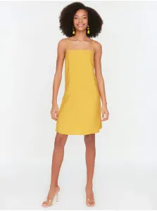 Voľnočasové šaty pre ženy Trendyol - žltá #670578