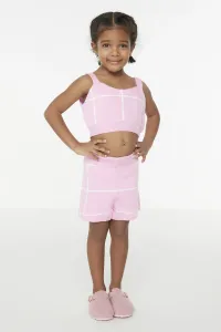 Trendyol Pink Striped Girl Knitwear Shorts & Bermuda