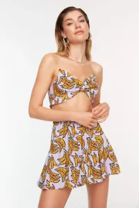 Trendyol Fruit Patterned Beach Blouse-Beach Skirt Set #4542606