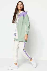 Trendyol Lilac-Multicolor Knitted Hijab Tracksuit Set #5737366