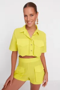 Trendyol Yellow Beach Bottom-Top With Pocket Detailed Set