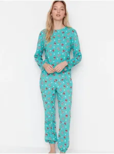 Pyžamká pre ženy Trendyol - svetlozelená #612182