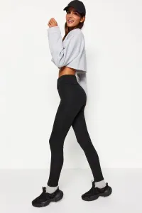 Trendyol Winter Essentials/Ski Collection Black Plush Lined Full Length Tights #8883272