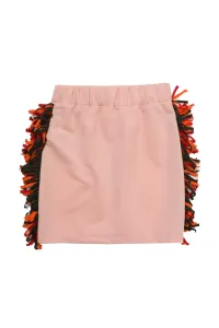 Trendyol Pink Tasseled Girl Knitted Skirt #4855354
