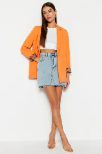 Trendyol Orange Regular Lining Detailed Woven Blazer Jacket #5265002