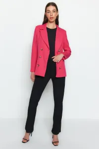 Trendyol Pink Regular Lined Double Breasted Blazer with Closure