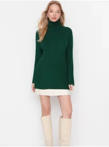 Trendyol Emerald Green Stand Up Collar Knitwear Sweater