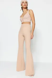 Trendyol Stone Knitted Piping Trousers