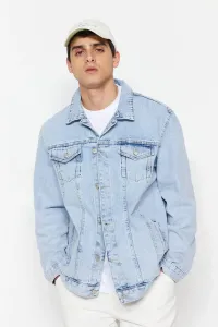 Trendyol Blue Men's Regular Fit Denim Jeans Jacket #5199483