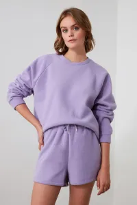 Trendyol Lilac Basic Knit Shorts & Bermuda