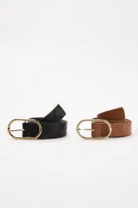 Trendyol Black-Tainted Leather Belt #4750719