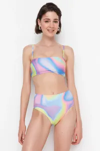 Trendyol Abstract Pattern High Waist Bikini Bottom #4305870