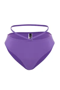 Trendyol Purple Piping Regular Leg Bikini Bottom #5098729