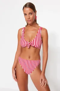 Trendyol Striped Bralette Tie High Waist Bikini Set