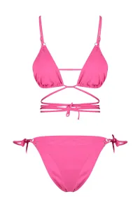 Trendyol Pink Triangle Tie Regular Leg Two Piece Swimwear #5070788