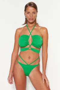Trendyol Green Bikini Top bez ramienok