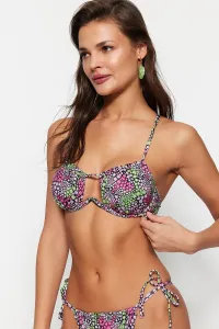Trendyol Kvetinový vzor Underwired Tunel Bikini Top #4957626