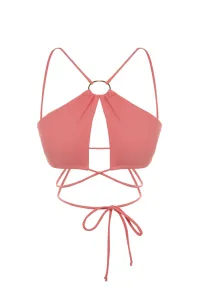 Trendyol Pink Halter Neck Príslušenstvo Bikini Top #5070283