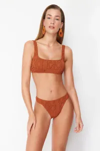 Trendyol Brown Bralette Premium Fabric Regular Bikini Set