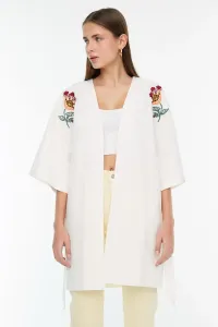Trendyol Kimono & Caftan - Beige - Oversize