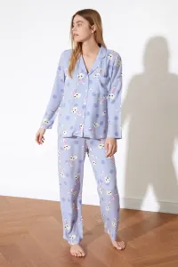 Dámske pyžamo Trendyol THMAW21PT0048/Navy blue #4945624