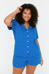 Trendyol Curve Saks Knitted Pajamas Set