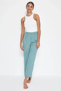 Trendyol Green Cotton Capri Length Knitted Pajama Bottoms #4967146