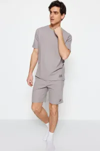 Trendyol Gray Regular Fit Knitted Pajamas Set #5894449