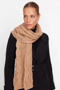 Trendyol Mink Knitted Detailed Scarf