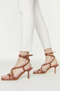 Trendyol Taba Flat Toe Women's Classic Heeled Shoes #725418