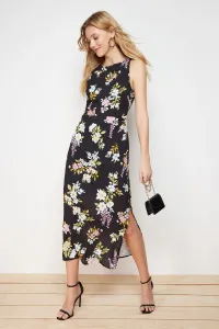 Trendyol Black Floral A-line Sleeveless Midi Woven Dress #8973418