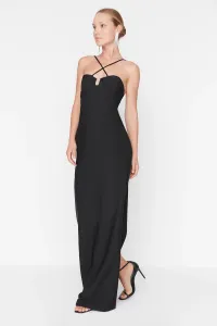 Trendyol Black Collar Detailed Evening Dress #5268096