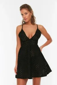 Trendyol Black Embroidered Detailed Beach Dress #730798