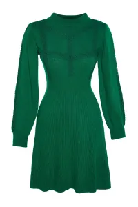 Trendyol zelený minisveter s čipkovanými šatami #6789368