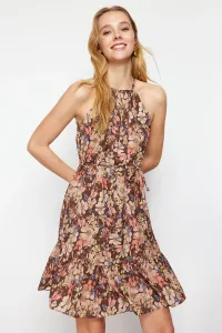 Trendyol Multicolored Floral A-line Tie Detailed Mini Woven Dress #9211599