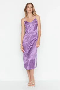 Trendyol fialové šaty s ramienkami